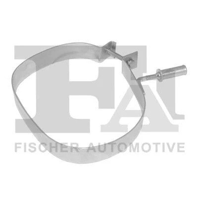 Bilde av FA1 214 850 Holder, lyddemper rustfritt stål PEUGEOT: 207 Hatchback, SW