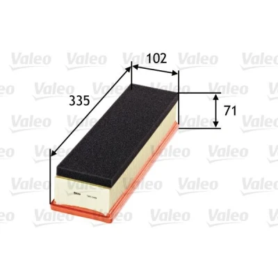 Bilde av VALEO 585049 Luftfilter 71 102 335 Filterinnsats med forfilter PEUGEOT: Partner II Van, 207 Hatchback, I Van