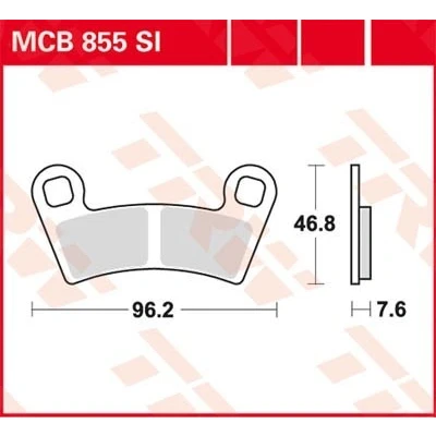 Bilde av TRW Sinter Offroad MCB855SI Bremseklosser