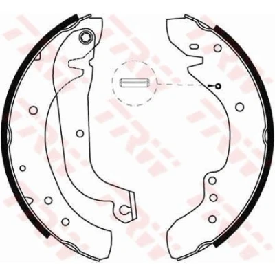Bilde av TRW GS8565 Bremsesko 254 57 FIAT: Ducato I Van, Flatvogn lastebil/Chassis