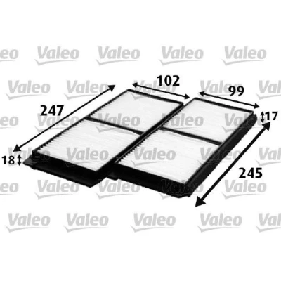 Bilde av VALEO CLIMFILTER COMFORT 715642 Kupéfilter Partikkelfilter 247, 245, 245 99 17 MAZDA: 2 Hatchback