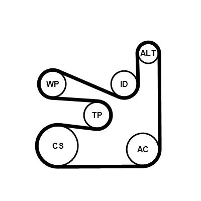 Bilde av CONTITECH CT927WP1 Vannpumpe + Registerreimsett 108