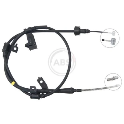 Bilde av Kabel, parkeringsbremse, Høyre bak, hyundai accent sedan iii, kia rio ii, 59770 1G000