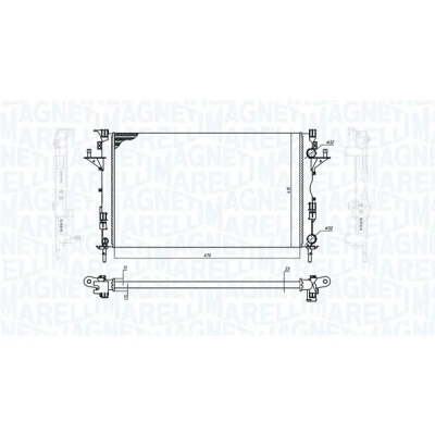 Bilde av MAGNETI MARELLI Radiator 670mm 415mm 32mm Kjøleribber satt sammen mekanisk 350213171900