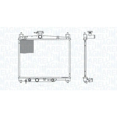 Bilde av MAGNETI MARELLI 350213176300 Radiator 350 478 16 Kjøleribber loddet TOYOTA: Yaris I Hatchback
