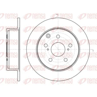 Bilde av REMSA 61324.00 Bremseskiver bakaksel 279,6, 279,6 10 5 fullt ut TOYOTA: Avensis II Station Wagon, Sedan, Hatchback