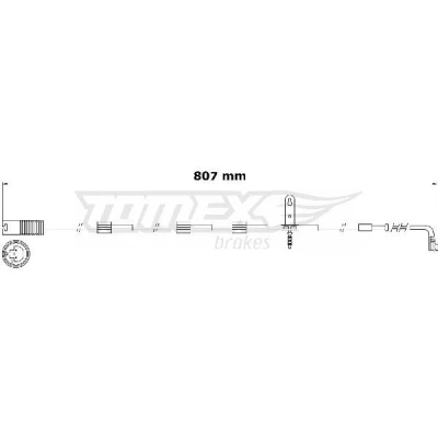Bilde av TOMEX brakes TX 31 00 Bremsebeleggslitasje framaksel MINI: Hatchback, Clubman