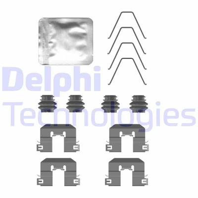 Bilde av DELPHI LX0758 Tibehørsett, skivebremse belegg