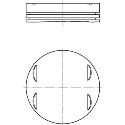 Bilde av MAHLE ORIGINAL 083 13 02 Motorstempel 84,5
