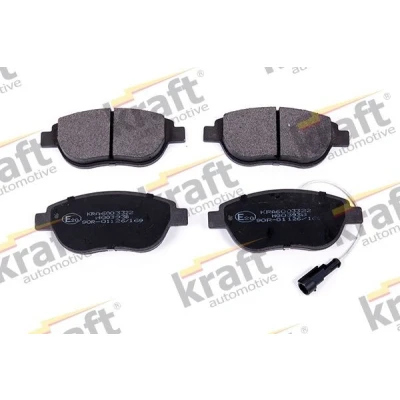 Bilde av KRAFT 6003322 Bremseklosser framaksel inkl. slitasjevarselkontakt FIAT: BRAVO 2, Punto Evo Hatchback, Stilo Hatchback