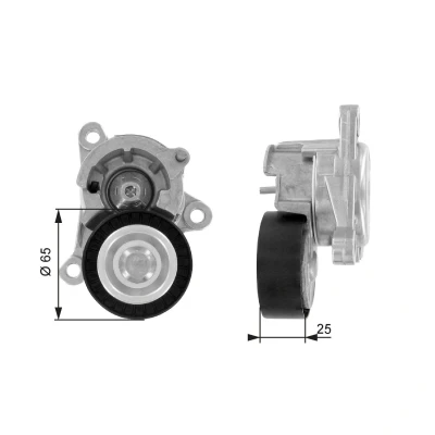 Bilde av GATES FleetRunner Micro V Kit T38320 Strammerull PEUGEOT: 307 Stasjonsvogn, 206 Hatchback