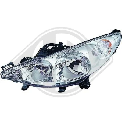 Bilde av DIEDERICHS 4226981 Frontlykter venstre H7, H7/H1, H1 PEUGEOT: 207 Hatchback