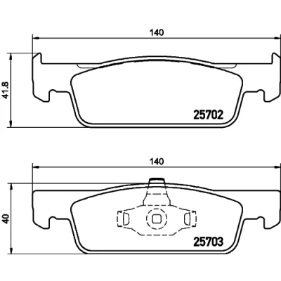 Bilde av HELLA 8DB 355 020 801 Bremseklosser ikke klargjort for slitasjeindikator RENAULT: Clio 4, SMART: Forfour II Hatchback, Fortwo III Coupé