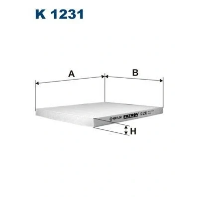 Bilde av FILTRON K 1231 Kupéfilter Partikkelfilter 240 211 17 KIA: SORENTO 2, CARNIVAL / GRAND 3