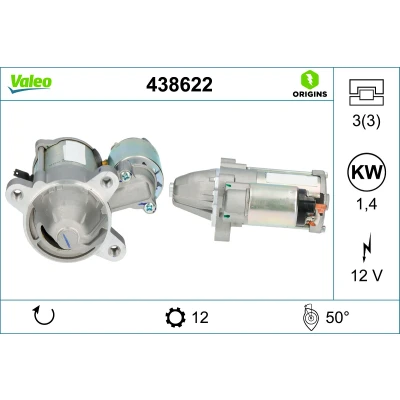 Bilde av VALEO 438622 Starter 12 1,4 FORD: KUGA 2, Grand C Max, FOCUS 3 Turnier