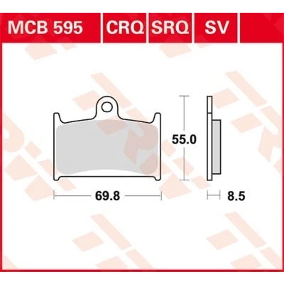 Bilde av TRW Sinter Street MCB595SV Bremseklosser