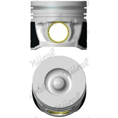 Bilde av NÜRAL 87 430400 10 Motorstempel 83 med hylse for boltnut, kjølekanal, kolberingbærer, trapesstempelstang HYUNDAI: SANTA FE 2