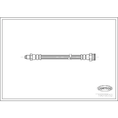 Bilde av CORTECO 19018552 Bremseslange bakaksel 285 FIAT: Ducato I Flatvogn lastebil/Chassis