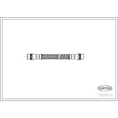 Bilde av CORTECO 19030132 Bremseslange bakaksel 235