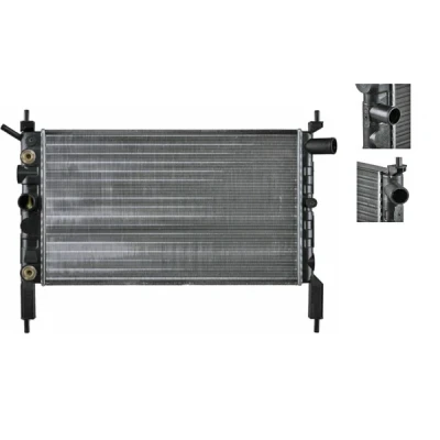 Bilde av MAHLE ORIGINAL CR 1492 000S Radiator for kjøretøy uten luftkondisjonering 525 320 26 Kjøleribber satt sammen mekanisk OPEL: Astra F CC, Sedan