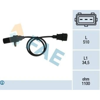 Bilde av Impulsgiver, veivaksel, citroën,fiat,peugeot, 152512, 1920 EW, 1920.EW, 46538536, 55189519, 55266502, 960173880, 9606173880, 96257803
