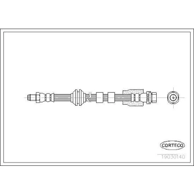 Bilde av CORTECO 19030140 Bremseslange framaksel 445 FORD: MONDEO 3 Kombi, Stufenheck