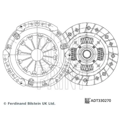 Bilde av BLUE PRINT ADT330270 Clutch to deler med syntetisk fett 202 TOYOTA: Urban Cruiser, Yaris II Hatchback, iQ