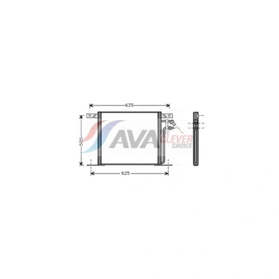 Bilde av Kondensator, klimaanlegg mercedes benz vito buss [w638], skåp v klass [638/2], [638/2] OE 638 835 01 70, A6388350170