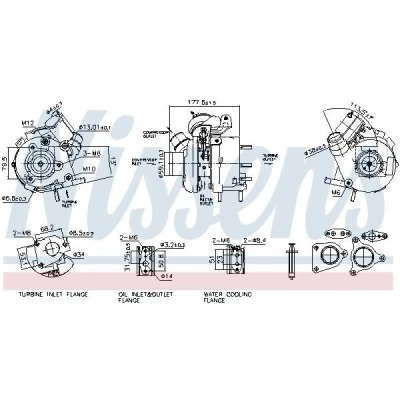 Bilde av Turbo, nissan,renault, 1441100K0F, 1441100Q0G, 1441100Q0GEX, 1441100Q1C, 1441100Q1CEX, 8200732546, 8200740282, 8200740282E, 8200740282F