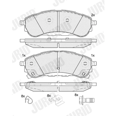 Bilde av JURID 574132J Bremseklosser FORD: Ranger Mk3
