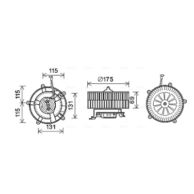 Bilde av Kupévifte AVA QUALITY COOLING BW8478