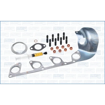 Bilde av AJUSA JTC11704 Monteringssett, lader with studs, syringe oil med tetning montageanvisning VOLKSWAGEN: Touran I, Passat B6 Variant