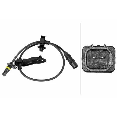 Bilde av HELLA 6PU 358 219 001 ABS Sensor med klammer Hall prinsipp 2 polet 550mm HONDA: CIVIC 8 Hatchback