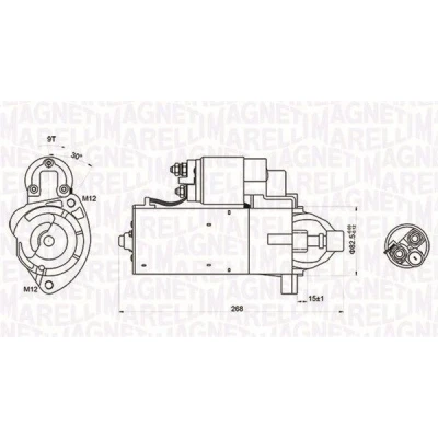 Bilde av MAGNETI MARELLI 063721423010 Starter 12 2 9 AUDI: A4 B7 Avant, B8 A6 C6 VOLKSWAGEN: Passat B5 GP Stasjonsvogn