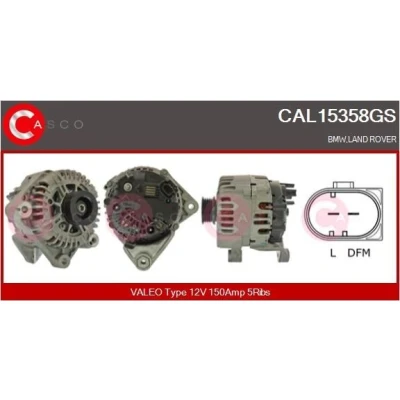 Bilde av CASCO CAL10139AS Dynamo 12V 98A RENAULT: Scénic 1, MEGANE 2 Coupe Cabriolet