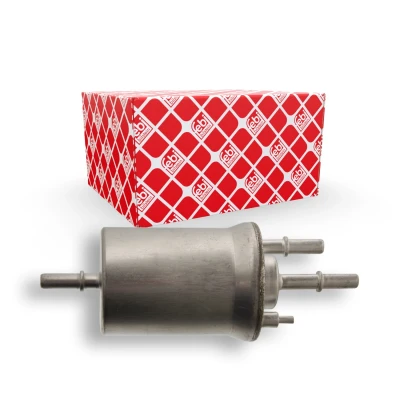 Bilde av FEBI BILSTEIN 38483 Drivstoffilter ledningsfilter med trykkregulator VOLKSWAGEN: Polo V Hatchback, Golf 5, IV SKODA: Fabia 1 Combi