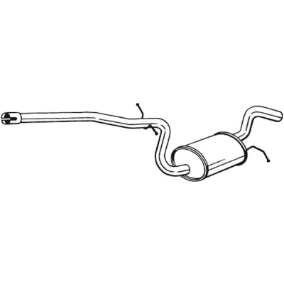 Bilde av Mellomlyddemper, skoda octavia ii, combi vw jetta iii, 1K0253209BB