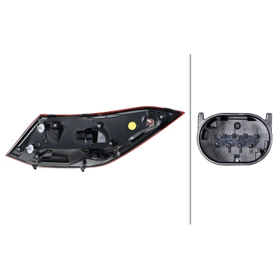 Bilde av HELLA 2SK 013 102 081 Baklykter høyre ytre del LED 12