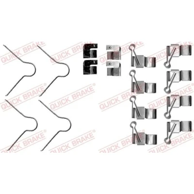 Bilde av QUICK BRAKE 109 1895 Tibehørsett, skivebremse belegg TOYOTA: Dyna Flatvogn lastebil / Chassis, Hiace 4 Kasten, Bus