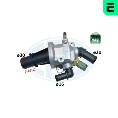 Bilde av ERA 350002A Termostat 88 med tetning sensor Metall kapsling FIAT: 500 Hatchback, C Cabrio