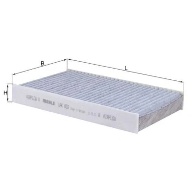 Bilde av MAHLE ORIGINAL LAK 852 Kupéfilter Karbonfilter 238,0 152 30,0 RENAULT: MEGANE 3, NISSAN: Juke