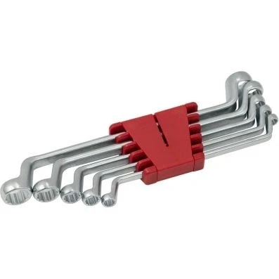 Bilde av KS TOOLS 517.0295 Dobbelthodet ringnøkkelsett 19, 8 Krom vanadium stål