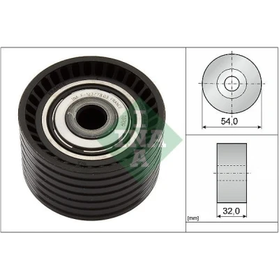 Bilde av INA 532 0774 10 Styrerulle kilerem tannrem RENAULT: MEGANE 2 Stufenheck, LAGUNA Grandtour