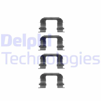 Bilde av DELPHI LX0349 Tibehørsett, skivebremse belegg CHEVROLET: Nubira Stasjonsvogn, Sedan, Lacetti Sedan
