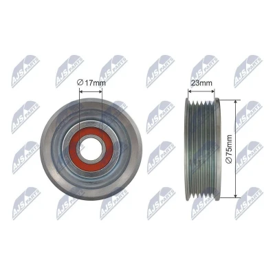 Bilde av Strammerull, kilerem med ribber, mazda 2, 3, 3 sedan, L37215980M, L372 15 980M, ZJ0115980B, ZJ01 980B, ZJ0115980C, 980C,
