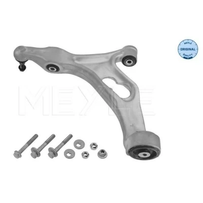 Bilde av MEYLE 116 050 0096/S Bærebru ORIGINAL Quality med tilbehør støtte / styreledd, gummifeste framaksel venstre, nede Casterstag Aluminium