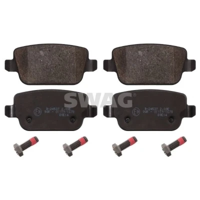 Bilde av SWAG 50 91 6642 Bremseklosser bakaksel ekskl. slitasjevarselkontakt med skruesett FORD: MONDEO 4 Turnier, S Max Mk1, Galaxy Mk2 MPV, VOLVO: V70 3
