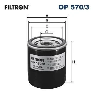 Bilde av FILTRON OP 570/3 Oljefilter 1 16 UN 2B Påskruingsfilter OPEL: Astra K Sports Tourer, Insignia B Hatchback