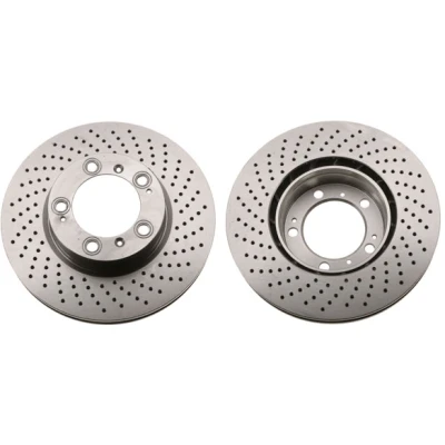 Bilde av TRW DF6213S Bremseskiver 318 28 5 130 ventilert, hullet spraylakkert PORSCHE: 911 Coupé, Cayman, Targa