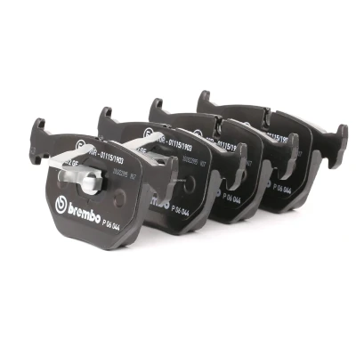 Bilde av BREMBO P 06 044 Bremseklosser klargjort for slitasjeindikator med kolbleklips uten tilbehør BMW: X3, 3 Sedan, Coupé, LAND ROVER: Range Rover